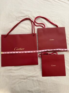 Auth Cartier Shopping Bags - Set of 3